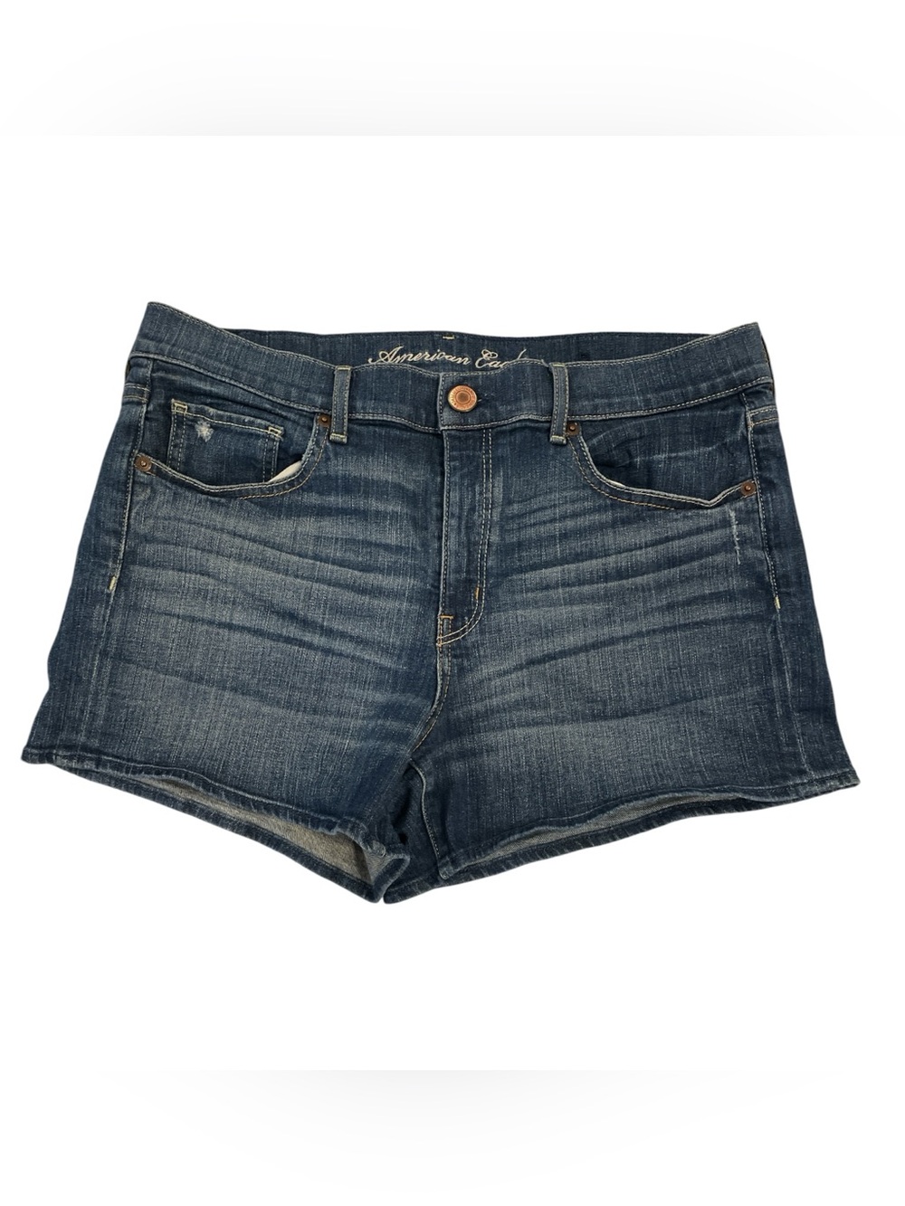 American Eagle Women’s Stretch Blue Jean Shorts Size 14